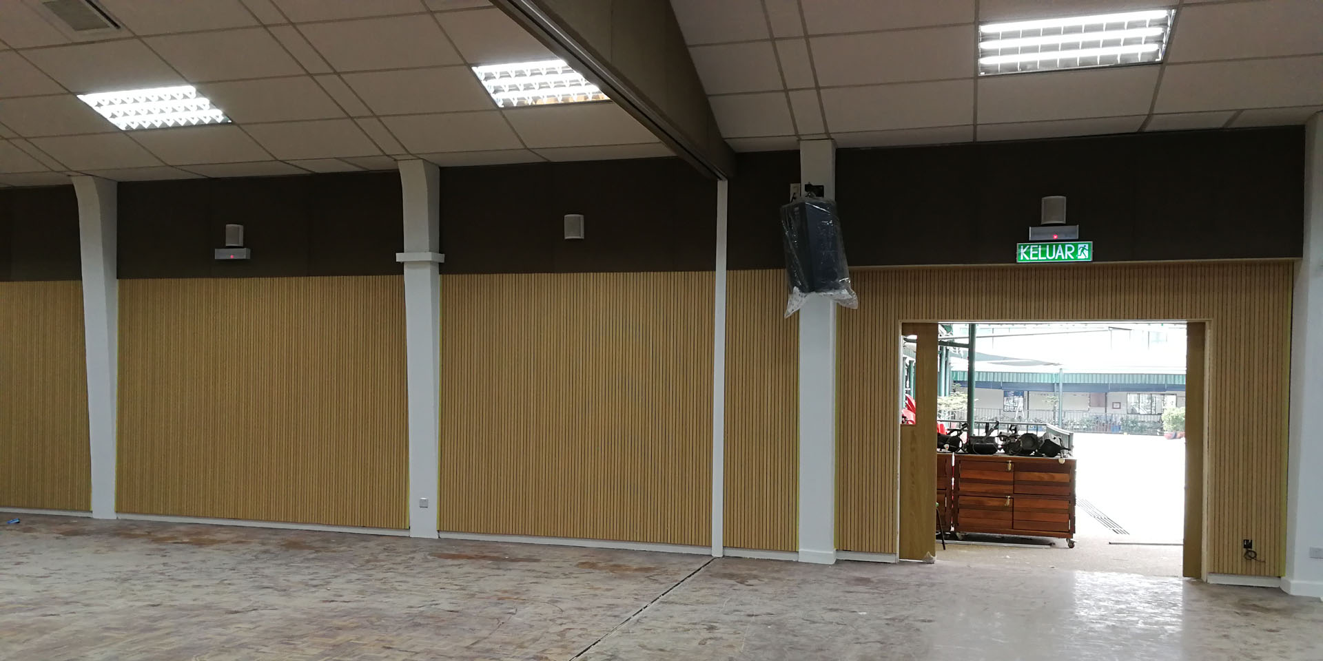 Alice Smith School Hall Acoustic Paneling