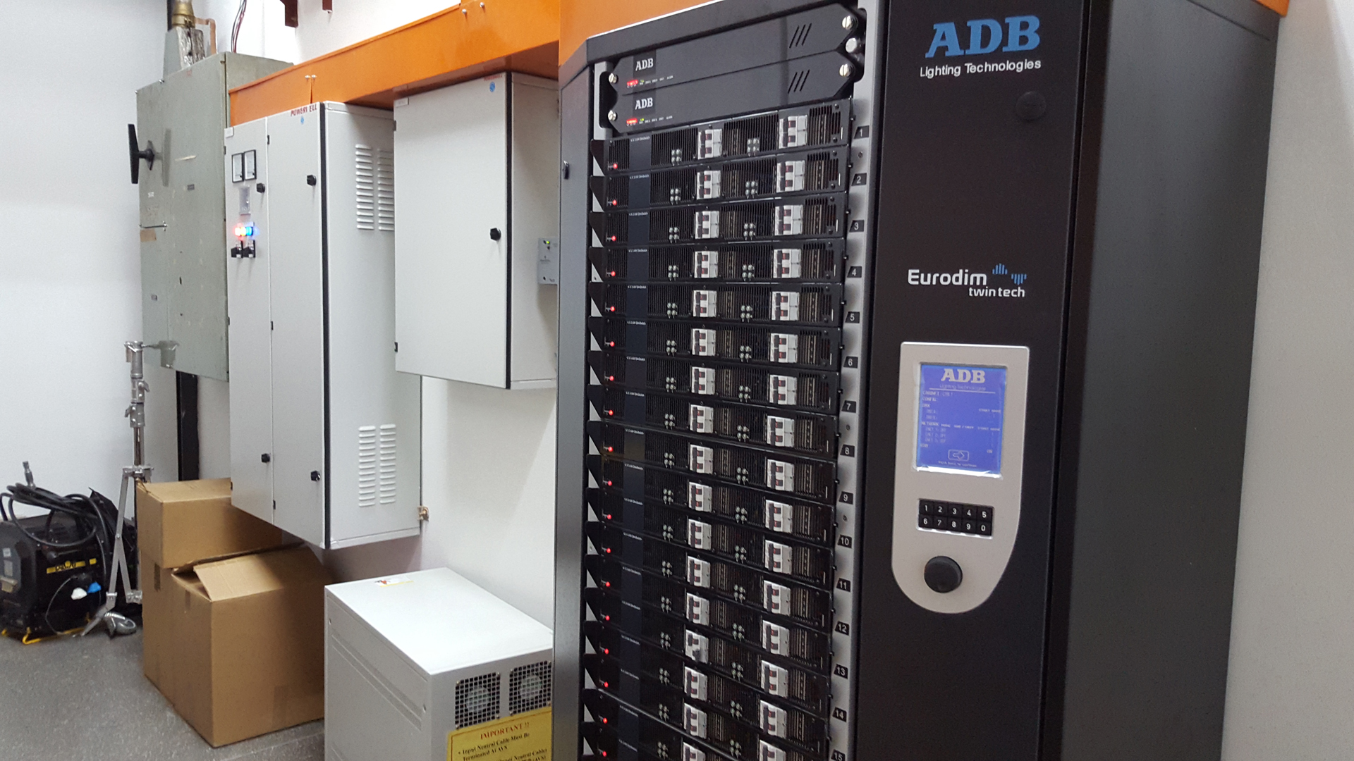 ADB Eurodim Dimmer installed at IPPTAR TV Studio
