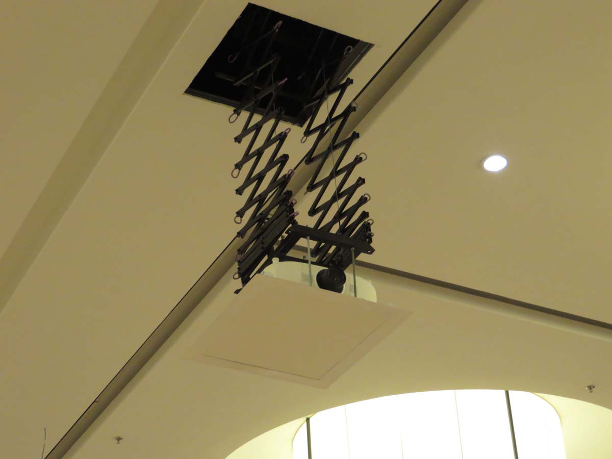 Projector on Motorised Lift