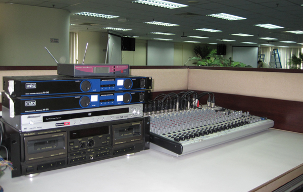 Menara TA Control Console - view to the stage