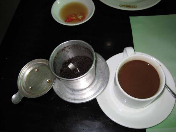 Drinking coffee in Vietnam