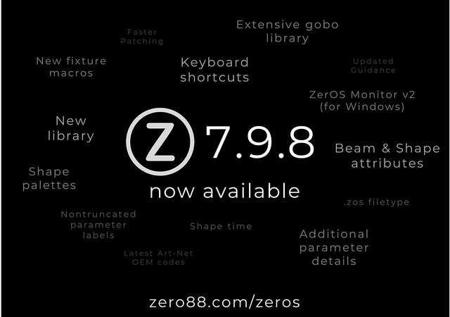 Zero 88 Zeros 798 software update